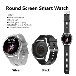 Orologi monitoraggio dello schermo rotondo orologio per la salute 1.32 pollici Bluetoothcompartible Call Sports Watch Sports Watch Blood Monitoraggio dell'ossigeno