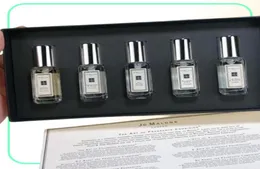 Newest kit as gift for women men Blue set Fragrance lady Perfume English pear wild bluebell long spray Parfum 5pcs*9ml in 1 box fast delivery3059205