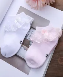 2019 Novo primavera verão garotas garotas algodão meias infantil meias de renda de renda Soca Kids Kids Taik Sock Crianças usam roupas de menina 4676109