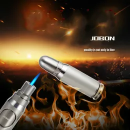 Jobon Hindproof Butane Gas Lighter Bullet Metal Turbo Jet Igniter BBQ Airbrush Flame Fire Fire Blue Flame Lighter