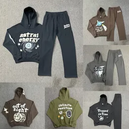 Tasarımcı Hoodies Erkekler İçin Kırık Gezegen Kırmık Gevşek Külverler Büyük Boyutlu Jumpers Hoody Yüksek Kaliteli Uzun Kollu Sokak Hip-Hop Giyim Doğru Versiyon