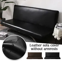 Sandalye su geçirmez PU deri kolsuz kanepe ev katlanır yatak slipcover her şey dahil kanepe kapağı evcil hayvan mobilya koruyucusu