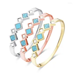 Bracciale fysara guscio naturale in acciaio inossidabile braccialetto colorato gioielli di moda prismatici per donne amiche la fortunata regalo