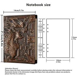 3D CTHULHUエンボスレザーカバーを備えたDNDキャンペーンジャーナル-400ページDDノートブックGMプレーヤー向けの素晴らしいRPGメモ