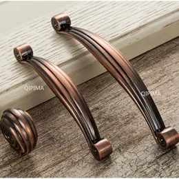 Maçaneta de gaveta Antigo armário de armário Puxa o mobiliário Handle Moberty Bronze Gabinete do armário de bronze Manças de armário de cozinha