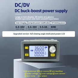 80W/35W DC DC Buck Boost Converter CC CV 6-36V 5A / 5-30V Solar Power Module Adjustable Regulated Laboratory Power Supply