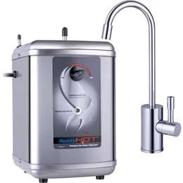 Ready Hot Instant Heißwasserspendersystem mit digitalem Display und Doppelhebelhahn in poliertem Chrom - 2,5 Liter Kapazität