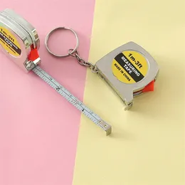 Tape Measure Keychains Functional Mini Retractable Measuring Tape Keychains with Slide Lock Utility Tool for Daily Life MHY074