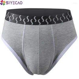 Cueca cueca masculina de tamanho grande algodão Sexy Briefs confortáveis respiráveis u convexo bolsa de calcinha masculina lingerie