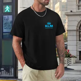 KLM Royal Dutch Airlines Logo Tişört Tees Sports Fan T-Shirts Swirf, Erkekler