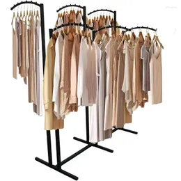 Вешалки 6 Way Clothing Strach Случайная металлическая одежда с изогнутыми руками 39 "-70" Организатор одежды для подвешивания