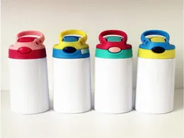 Sublimazione Bottiglia d'acqua da 12 once Dritta Tumbler in acciaio inossidabile tazza sippy a doppia parete a doppia parete per bambini simpatici Tumbler3371970