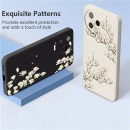 Caixa de telefone de padrão de luxo Infinix Note 12 11 Pro Hot 12i 8i 10 Pro 11s NFC 9 Play Soft Soft Shocksproof Silicone Flower Fundas