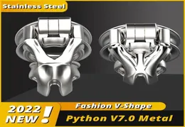 2022 316 Acciaio inossidabile Python V7.0 Dispositivo maschio stampato 3D Cobra Cock Mamba Cage Penis Ring Toys Sex7516678