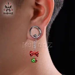 Kubooz Weihnachtsglotzbug Anhänger Ohrtunnel Plugs Expander Piercing Body Schmuckohrringe Messgeräte 2pcs