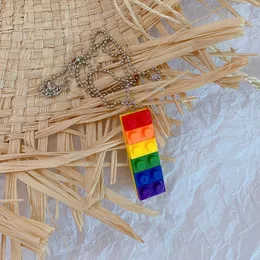 قوس قزح الكتل مفتاحية للنساء والرجال LGBT مثلي الجنس الياقات الشرير الإكسسواري