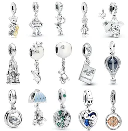 925 perle in argento sterling perle a sfera per perle da palla di mouse si adattano ai braccialetti originali donne fai -da -te gioiello 6439875