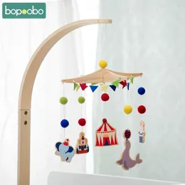 Baby Circus Bed Bell Toys من 0 إلى 12 شهرًا لطفل الأطفال حديثي الولادة السرير الخشب الجرس المتحرك الصغار الصغار