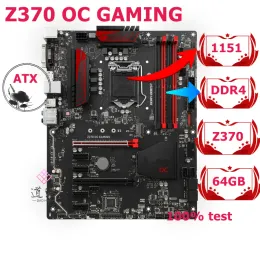 اللوحة الأم لـ MSI Z370 OC Gaming اللوحة الأم 64GB M.2 SATA III LGA 1151 DDR4 ATX Z370 Mainboard 100 ٪ تم اختبارها بالكامل