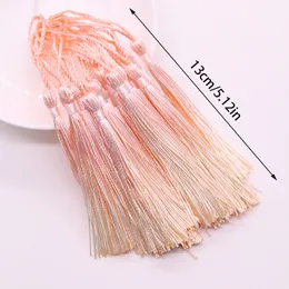 Neuer Gradienten 13 cm Quasten für Handwerk Polyester Seiden Quaste Fringe Handwerk Schmuck DIY NEWING KOMBENSCHALTEN PENDENKEANE KOBE