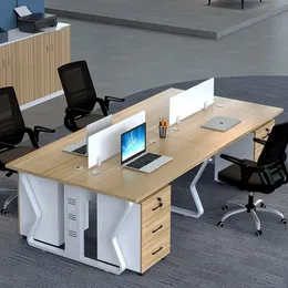 Staff Workbench Office Desks Simplicity Computer Modern Single Office Desks Drawers Laptop Escritorio Ordenador Furniture QF50OD