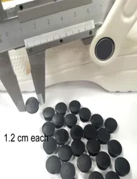Accessori per fibbie nere da 100 pezzi abbottonate in plastica adatte per scarpe sandali fai -da -team per scarpe 12 cm4271238