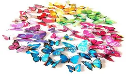 NEW Home Decoration Artificial 3D Butterfly Fridge Magnet Sticker Refrigerator Magnets2014672