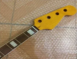 Electric Jazz Bass Guitar Neck Giallo Sostituzione Maple Wood 20 FRET6063459