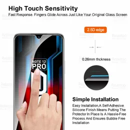 4pcs غطاء كامل الزجاج المقسى لـ Infinix Note 12 Pro 5g Screen Protector in Finix Note12 Not 12Pro X671B Film Protection Film