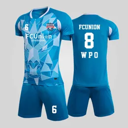 Novo traje de futebol definido para crianças adultas com mangas curtas Kits Team Kits Impressão Impressão