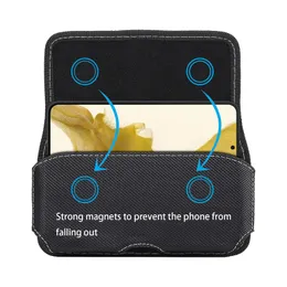 iPhoneのユニバーサル携帯電話ポーチ14 13 12 Pro Max Samsung Huawei Xiaomi LG SmartPhone Oxford Cloth Belt Clip Waist Bag
