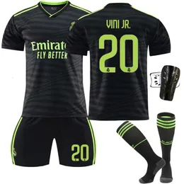 2223 Real Madrid 2 Away Game Black Fluorescent Green No. 20 Venissus 9 Benzema 10 Modric Football Uniform