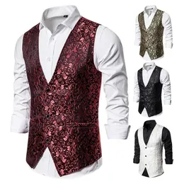 Herrenbühne Jacquard Armor Vest Studio PO Hostsänger Master Dance Vest 240408