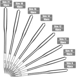 10pcs Máquina de costura doméstica agulha aguda universal ponto regular para cantor Brother costura Acessórios para máquinas de costura Ferramenta de costura