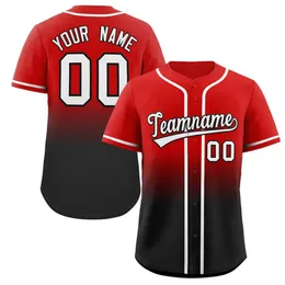 Shirt a maglia da baseball personalizzato colorato 3D stampato in 3D ricamato per uomini e donne camicie casual camicie sportive