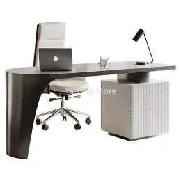 Mesa de luxo italiano de luxo moderno simples pequeno apartamento ardósia mesas de computadores home multifuncional tabela de design inovador