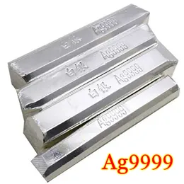 10g hög renhet ren silver silverstänger silver lngot med stämpel AG999 sterling silvergull