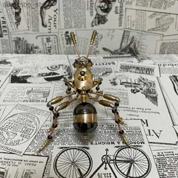 Artes e artesanato Novos ornamentos de formigas mecânicas steampunk decoração de todos os insetos de metal paraponera paraponera clavata artesanato decoração de desktop l49
