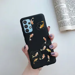 Samsung Galaxy A32 Case için SM-A325F Samsung A32 için Yumuşak Silikon Telefon Kılıfları A 32 5G A326B Arka Kapak Şık Boyalı Fundalar