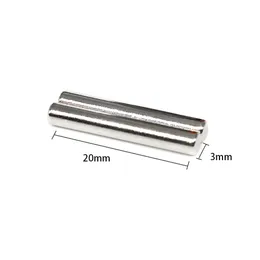 N35 3x15 3x20 Magnet Neodymium Round Nickle Coating Search Door Magnet Tucked Fridge DIY Scooter Craft Aimant Strong Plate