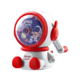 Cartoon-Astronaut Sharpener Manual Pencil Sharpener Pencil Sharphinging Tool Student Girl Boy School Homeの自動給電