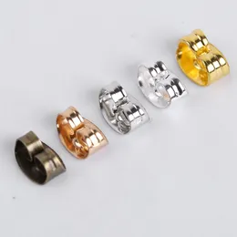 100-200 st/Lot gummi öronbackar Stopper Earnuts Stud Earring Back Pins Diy Accessoarer för smycken Fynd som gör leveranser