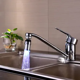 Ugello bagliore con doccia per doccia toccata filtro colorato che cambia il rubinetto dell'acqua leggera a led rubinetto rubinetto per il bagno cucina