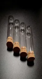 Lab Supplies 102050Pcs 15ml 25ml Flat Bottom Test Tubes With Cork Stopper Glass Wishing Storage Bottle Jars For Laboratory Tests7508427