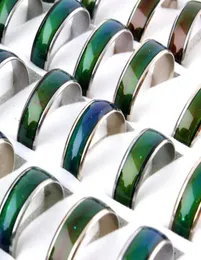 Novo anel de humor de 100pcsbox mix size muda de cor para a sua temperatura revelam sua emoção interior de moda barata homens jóias 550948627049