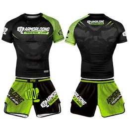 MMA Shorts Boxing Treinamento Camp Concioma Fitness Sports Top de mangas curtas Judô Conjunto de camisetas Treinamento Muay Thai Carteização