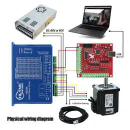 Nema34 Close Loop Stepper Motor 86HB250-82/118/152B & HBS86 Drive &3M Encoder Cable 4.5/8/12N.m 643/1143/1714Ozin For CNC Router