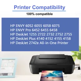 HP 67 67xl HP Deskjet 1255 2722 2732 2742E 프린터 데스크 제트 플러스 4140 4152 4155 4158 용 Nineleaf 67xl 잉크 검은 색 /트리 컬러