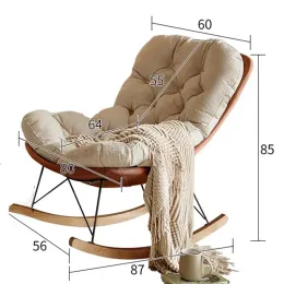 Fotele relaks salon krzesło salonowe bujane białe projektant akcentu