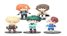 5pcsset аниме мой герой академия фигурная фигура Toys Midoriya Izuku PVC Model Gift DHL3074372